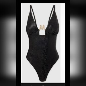 Elegant Black One-Piece Swimsuit